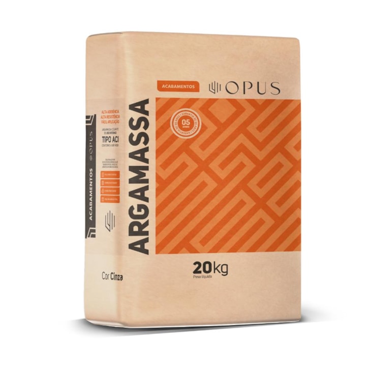 Argamassa Interna AC1 Embalagem De Papel Opus 20kg