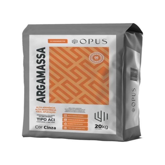 Argamassa Interna AC1 Embalagem Plástica Opus 20kg - Imagem principal - e203dd1e-8378-4eea-af00-fa93d4372adf