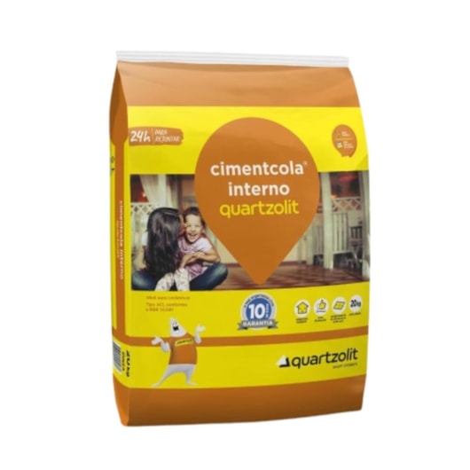Argamassa Interna Cinza Ac1 Quartzolit Embalagem de Plástico 20kg - Imagem principal - cdd9968b-6b29-40ab-95a9-e4a2afd8b4e2