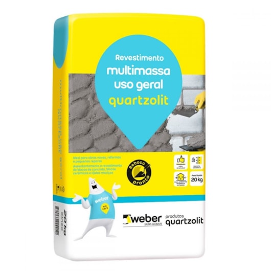 Argamassa Multimassa 20kg Quartzolit - Imagem principal - 04fdd69c-0ab1-48b7-9fbe-cd130ad2a0c6