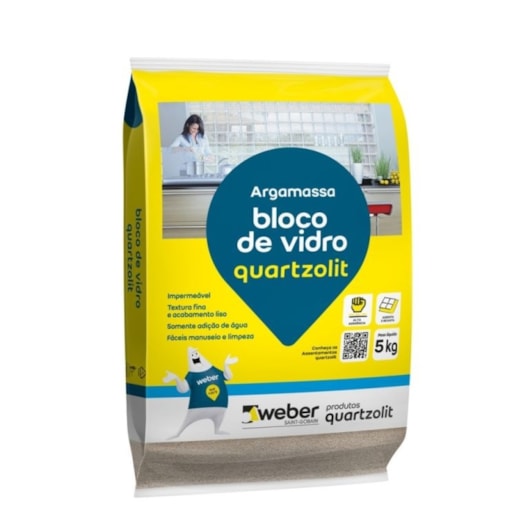 Argamassa Para Bloco De Vidro 5kg Quartzolit - Imagem principal - 9c403c42-6675-4b9c-9696-1093d728d57c