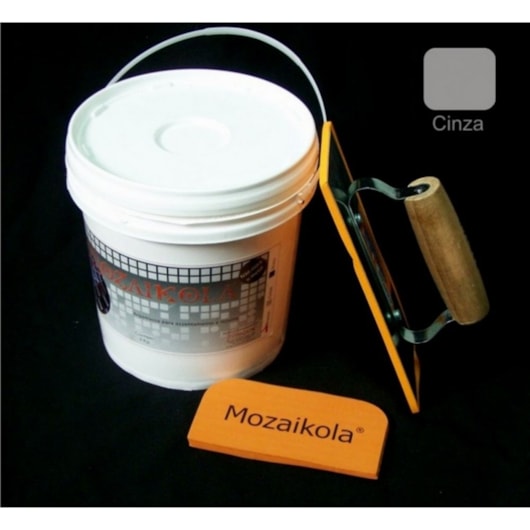 Argamassa Para Pastilhas De Inox 5kg Cinza Mozaik - Imagem principal - 3a0c1286-de42-48da-a065-b99fd9152dde