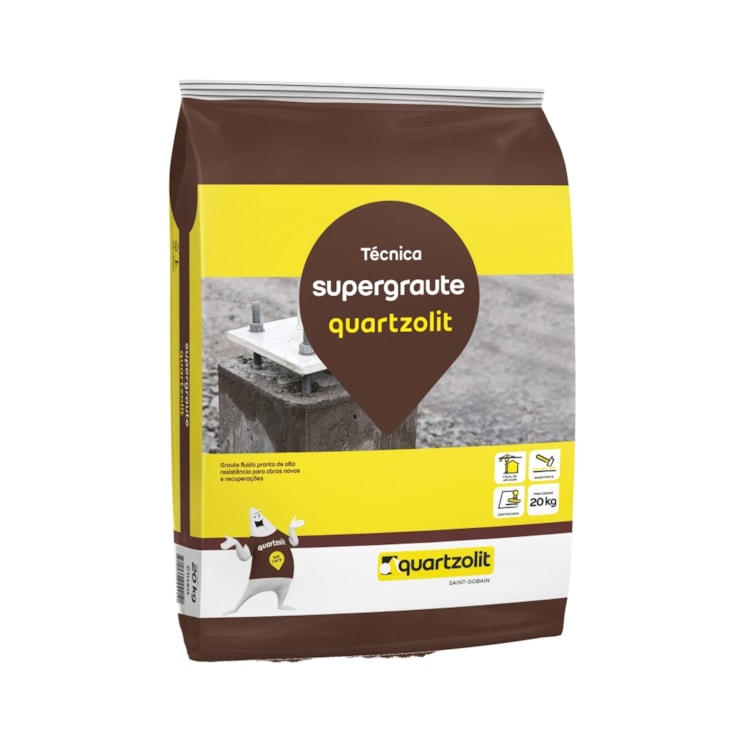 Argamassa Supergraute Alta Resistência 25kg Quartzolit