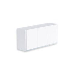 Armário Aéreo Com 3 Portas Branco Rorato Armário Aéreo Com 3 Portas Branco Rorato