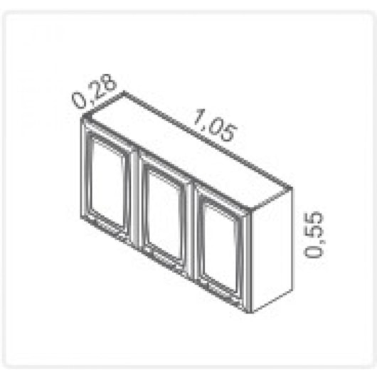 Armário Aéreo De Aço Luce 2018 Ip3-105 Branco Itatiaia - Imagem principal - 71b01862-2c45-45aa-b022-92cb437098c6