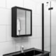 Armário De Alumínio De Sobrepor Com Perfuração Preto Astra 35x45x11,3cm  - d402d40b-4af5-4eea-acc2-6701bb0e8652