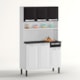 Armário De Cozinha Rose Branco e Preto Itatiaia - f8a2b920-ffed-413d-a7ef-10cf7c30182a