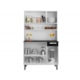 Armário De Cozinha Rose Branco e Preto Itatiaia - 92725e02-c9c4-461a-b357-7c066bf0c92d