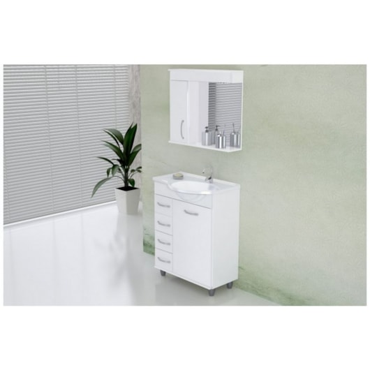 ARMÁRIO VIENA 4 gavetas e 1 porta COM PÉ  59,5cm Rorato - Imagem principal - ace12876-5a77-4a35-8d75-593f01a6d68d