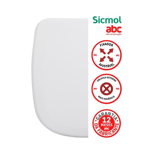 Assento Almofadado Multi Delicat Branco Sicmol - Imagem principal - 06b208e1-e8b5-4d5d-bd71-763c931bc4df