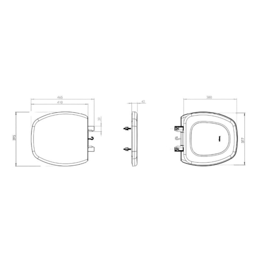 Assento Original Polipropileno Thema Branco Roca - Imagem principal - a29319f2-1add-402a-a955-c1dc5bfac5c8