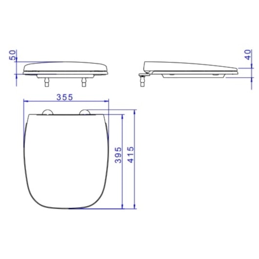 Assento Plástico Slow Close Flex Branco Deca - Imagem principal - 3f20f708-90eb-4efc-b974-5be79d1bdcaa