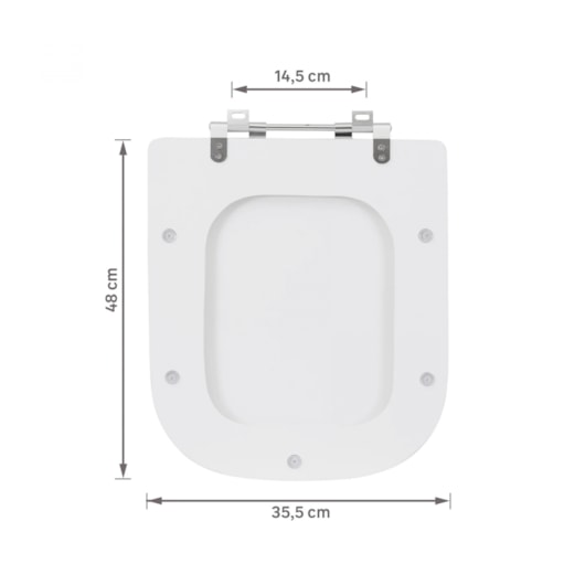 Assento Poly Quadra Quadra/Piano/Polo/Axis/Unic/Gap Branco Sicmol - Imagem principal - c32f5005-9deb-43bb-81e4-837b61e19b46