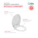 Assento Sanitário Acesso Conforto Soft Close Branco Celite - e6ace3d7-cbdc-4925-bdef-e39411eba236