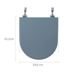 Assento Sanitário Almofadado Calypso Verde Acqua Astra