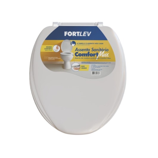 Assento Sanitário Almofadado Comfort Max Fortlev - Imagem principal - fd3f97b3-a3d5-4b37-944b-bb364ba47ab1