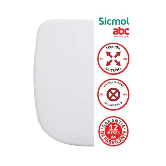 Assento Sanitário Almofadado Multi Delicat Branco Sicmol - Imagem principal - 953293ce-5acf-43f7-83db-08d4972866af