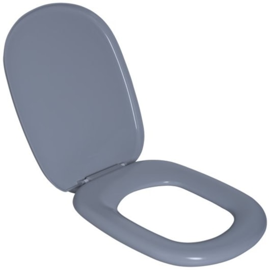 Assento Sanitário Almofadado Paris Cinza Claro Astra  - Imagem principal - e71d0ce8-9d15-4e9d-adf4-8bfc500d4f29