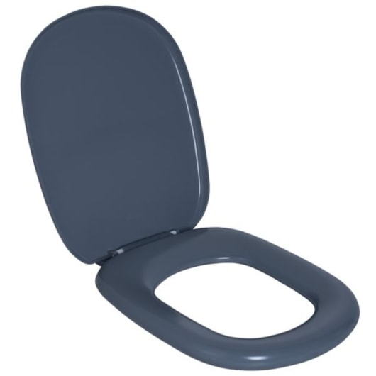 Assento Sanitário Almofadado Paris E Sabatini Cinza Escuro Astra  - Imagem principal - 623396fb-b051-420d-b511-af89a91cbe7e