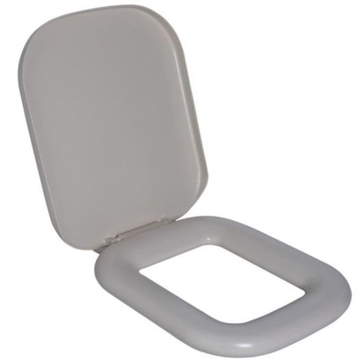Assento Sanitário Almofadado Quadra Creme Astra  - Imagem principal - fa73768c-7536-4568-b1a8-447a1f4293a7