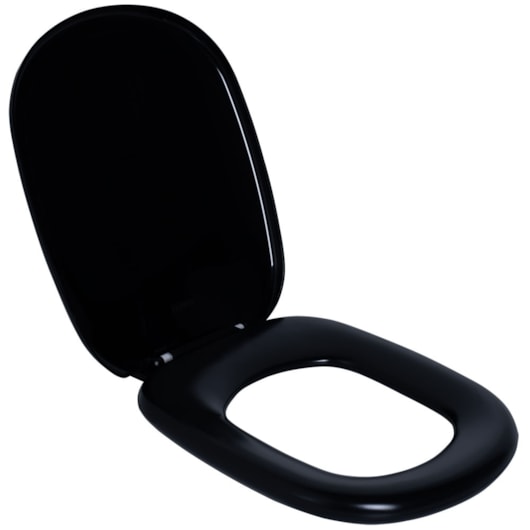 Assento Sanitário Almofadado Quadra Ebony Astra  - Imagem principal - f848d92a-b5b8-418a-92b5-5c4cc176a951