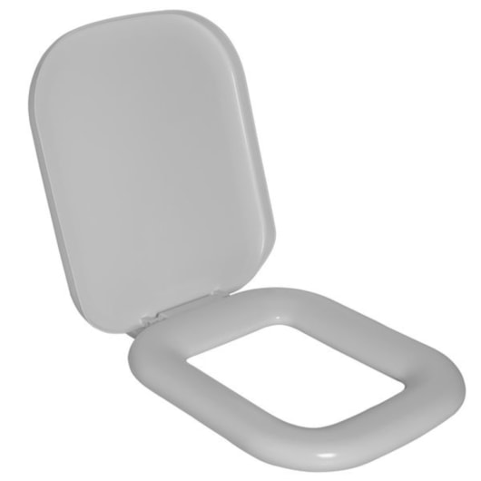 Assento Sanitário Almofadado Quadra Gelo Astra  - Imagem principal - 0558ec2e-0d4d-4b87-98d1-25ca34b0ffcc