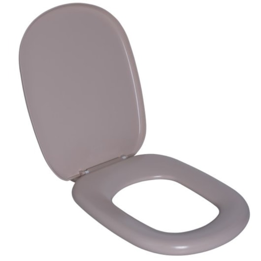 Assento Sanitário Almofadado Quadra Salmon Astra  - Imagem principal - e55cbcd4-c09f-421c-9b34-550072f3d405