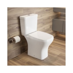 Assento Sanitário Amortecido Para City/Vip/Like Branco Celite