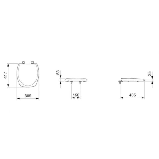 Assento Sanitário Amortecido Thema Plus Branco Incepa - Imagem principal - 405be79c-479a-4712-8490-cb56ee8733d0