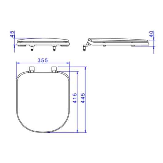 Assento Sanitário De Plástico Vogue Plus Branco Deca - Imagem principal - 90142d95-40cd-4bf1-acc2-ef8a26735d0e