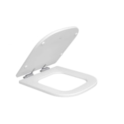 Assento Sanitário De Poliéster Amortecido Com Fixação Cromada Quadra/axis/polo/Unic Ap217 Branco Deca