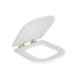 Assento Sanitário De Poliester Amortecido Com Proteko Piano Branco/Gold Deca - e5e8f537-badd-4e40-a40b-04924588cb89