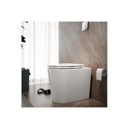 Assento Sanitário De Poliester Slow Close Com Microban Carrara/Duna/Lk/Nuova/Level  Branco Deca - Imagem principal - e199f522-f862-4b22-ac0d-63bba5474e82