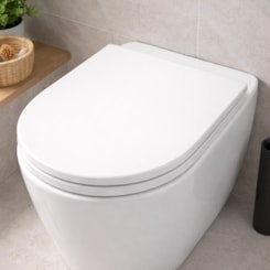 Assento Sanitário de Poliéster Slow Close Microban Carrara/Duna/Lk/Nuova/Level Branco Deca