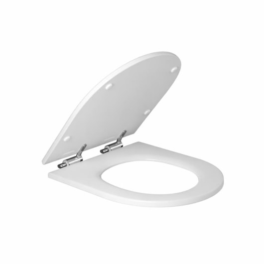 Assento Sanitário de Poliéster Slow Close Microban Carrara/Duna/Lk/Nuova/Level Branco Deca - Imagem principal - 70457cd2-6a0a-4cec-a04a-72e22e00f270