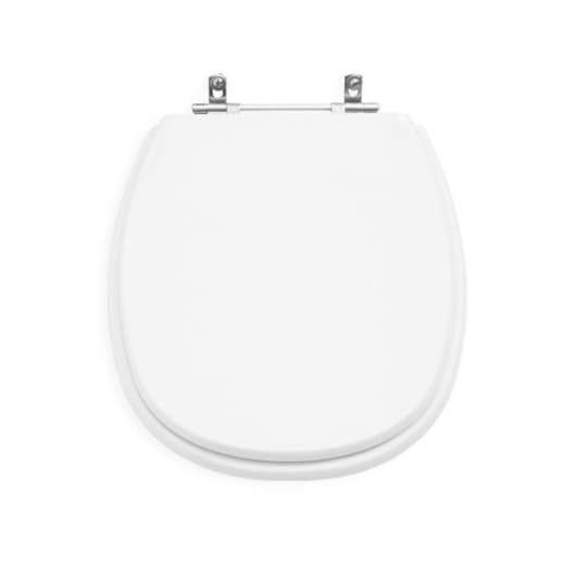 Assento Sanitário De Polyéster Aspen Branco/ Cromado Sicmol - Imagem principal - b85183cd-9737-49eb-8bcc-18d1581f8624