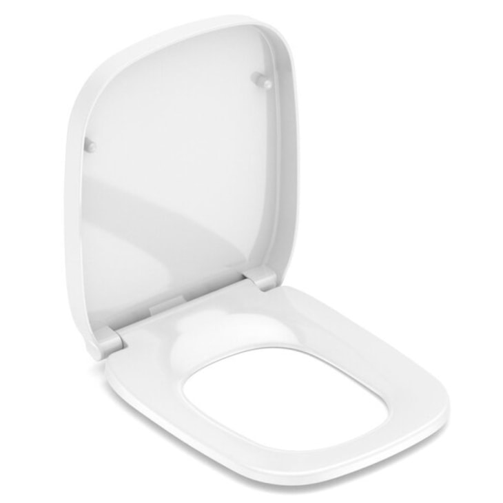 Assento Sanitário e Tampa Amortecido Debba Classic E Confort / Square Polipropileno Quadrado Branco Roca