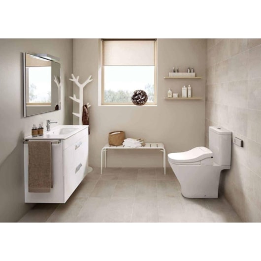 Assento Sanitário Eletrônico Multiclean Premium 2.2 Soft Branco Roca - Imagem principal - 6e537ee1-00be-4700-83f2-86549152c3af