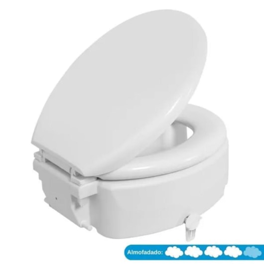 Assento Sanitário Elevado Com Trava Astra 13cm - Imagem principal - 836bf6e3-b2ec-41c8-b862-f52ec3ad5198