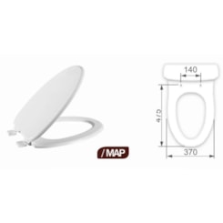 Assento Sanitário Em Mdf Pintado Suíte Branco Astra