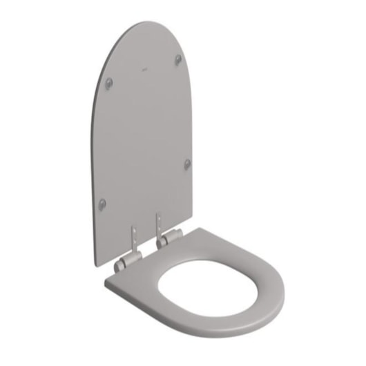 Assento Sanitário Em Poliéster Monocromático LK Carrara Soft Antracite Deca - Imagem principal - 7b68593a-45f7-4420-904e-ff44239447e2