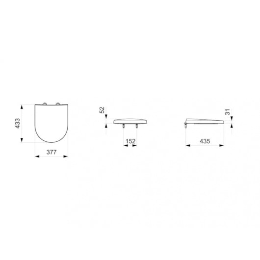 Assento Sanitário Em Polipropileno Queda Amortecida E Quick Release Nexo Branco Roca - Imagem principal - 36650fcf-d423-414d-9d3a-1f4cfa2780c7