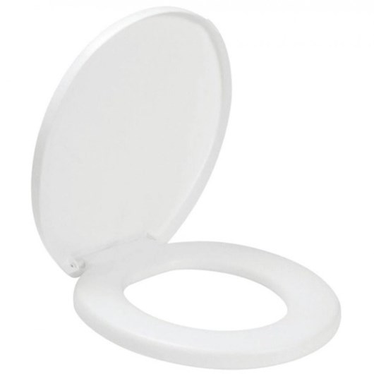 Assento Sanitário Mundial Branco Oval Universal Plástico Amanco - Imagem principal - 3fdc099b-637c-4ad5-b104-d4465b658fcb