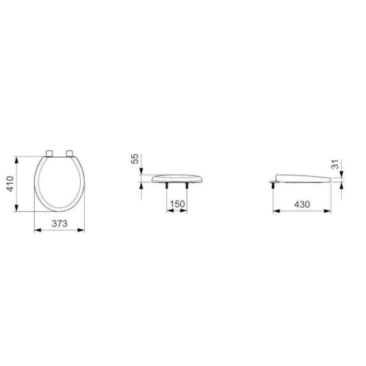 Assento Sanitário Original PP Eco Universal Biscuit  Incepa - Imagem principal - 59f481ec-56be-47c1-9b0b-9734f8533e40