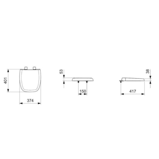 Assento Sanitário Original PP Sc Fit Plus Preto Celite - Imagem principal - 942bc306-8400-48c8-9a76-7f2469f82349