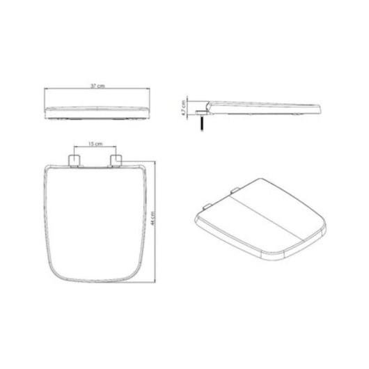 Assento Sanitário Original Termofixo Soft Close Boss Matte Black Incepa - Imagem principal - a1ea3af9-954e-48d4-acfd-af511c6588b9