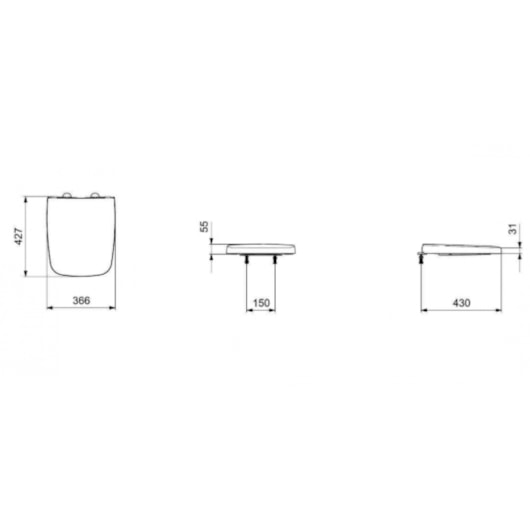 Assento Sanitário Original Termofixo Soft Close Boss Stone Incepa - Imagem principal - 1a2b9dad-6de2-4fb8-a980-f9da04f204c0