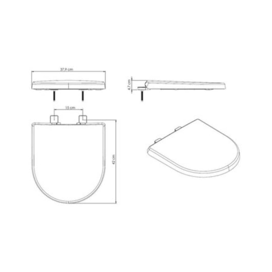 Assento Sanitário Original Termofixo Soft Close Neo Mate Black Incepa - Imagem principal - b3faf615-5f69-4a0f-a2fd-92552249c3eb