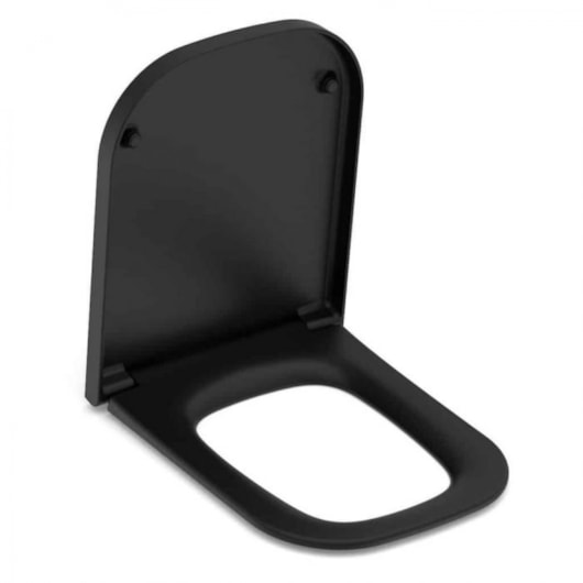 Assento Sanitário Original Termofixo Softclose Elite Matte Black Celite - Imagem principal - e109c89b-8e90-4652-b267-42dedadfddc6