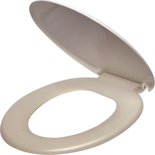 Assento Sanitário Plástico Soprado Básico Bege Atlas - Imagem principal - 7fa7c08b-db7e-43d3-9a68-2758190aa512